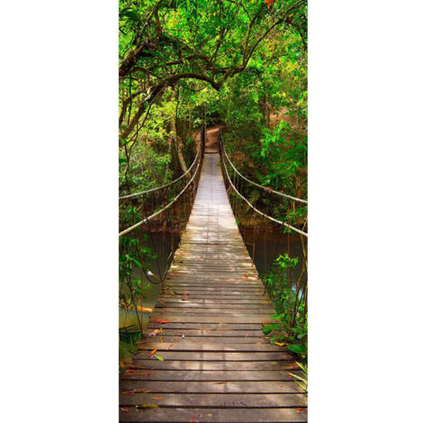 Green bridge, intissé photo mural, 90 x 202 cm, 1 part