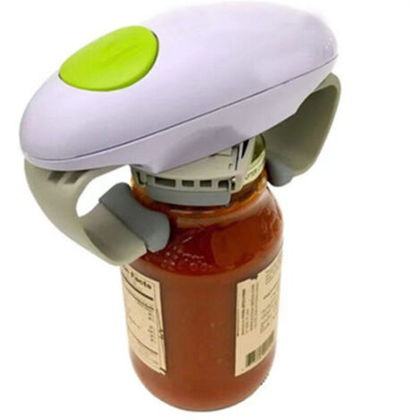 Green Button One Touch Automatic Jar Opener, Multifunctional Opener for Jars and Vessels