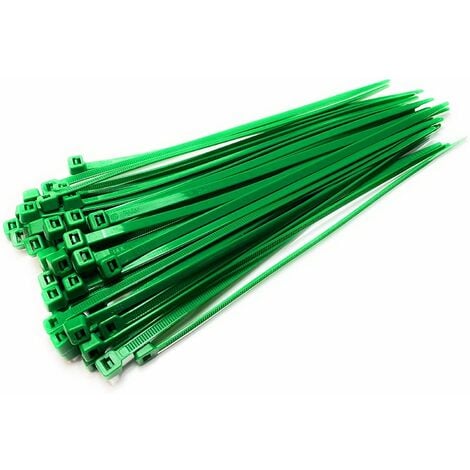 Green Cable Ties Zip Straps 4.8mmx300mm x100