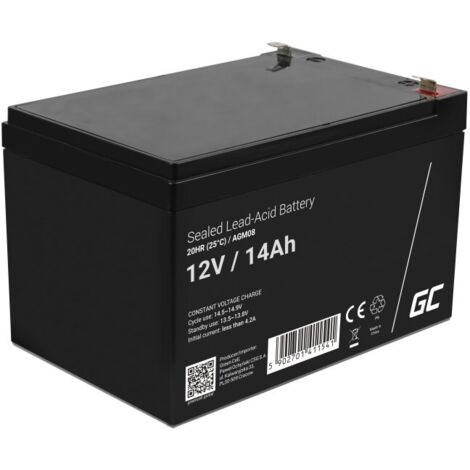 green-cell AGM08 Batterie 12V 14Ah schwarz