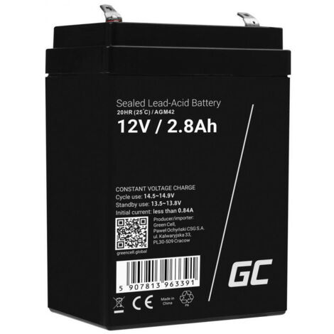 Green Cell AGM25 Plombierte Bleisäure 75Ah 12V