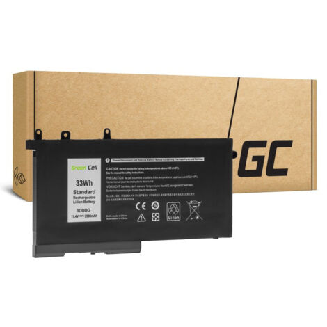 Green Cell Batterie 3DDDG 93FTF pour Dell Latitude 5280 5290 5480 5490 5495 5580 5590 (2900mAh 11.4V) (DE146V2)