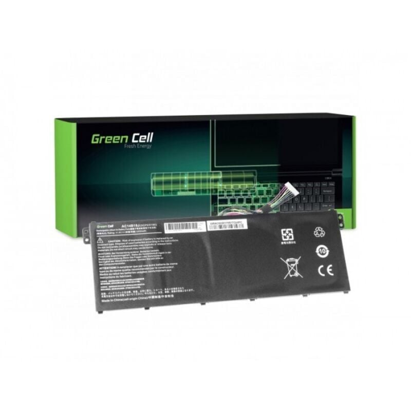 Green Cell - Batterie d'ordinateur portable AC14B13J AC14B13K AC14B18J 11.4 v 2100 mAh Acer