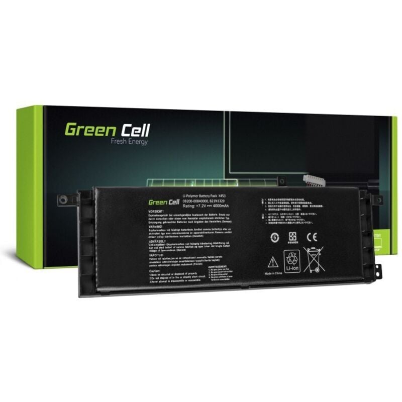Green Cell - Batterie d'ordinateur portable B21N1329 7.2 v 3800 mAh Asus