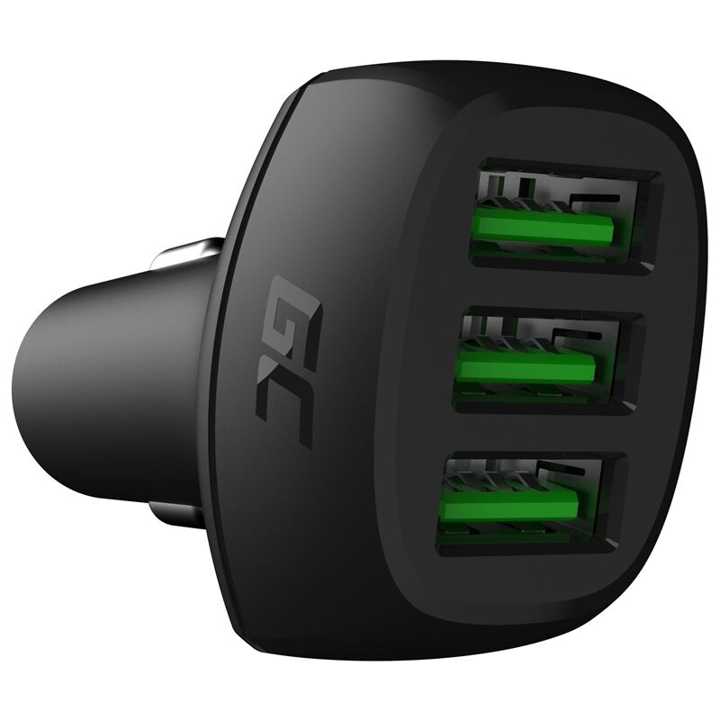 Green Cell - Chargeur de voiture Ultra Charge PowerRide 54W 3xUSB 18W