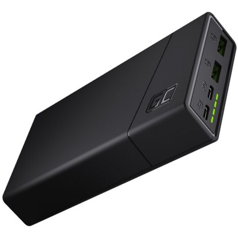 Green Cell PowerPlay20 Powerbank 20000 mAh Quick Charge LiPo  Schwarz Statusanzeige