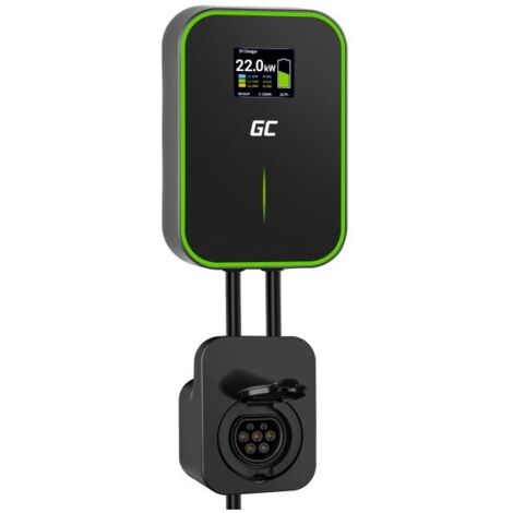 GREEN CELL WALLBOX EV POWERBOX 22KW AVEC PRISE ET RFID