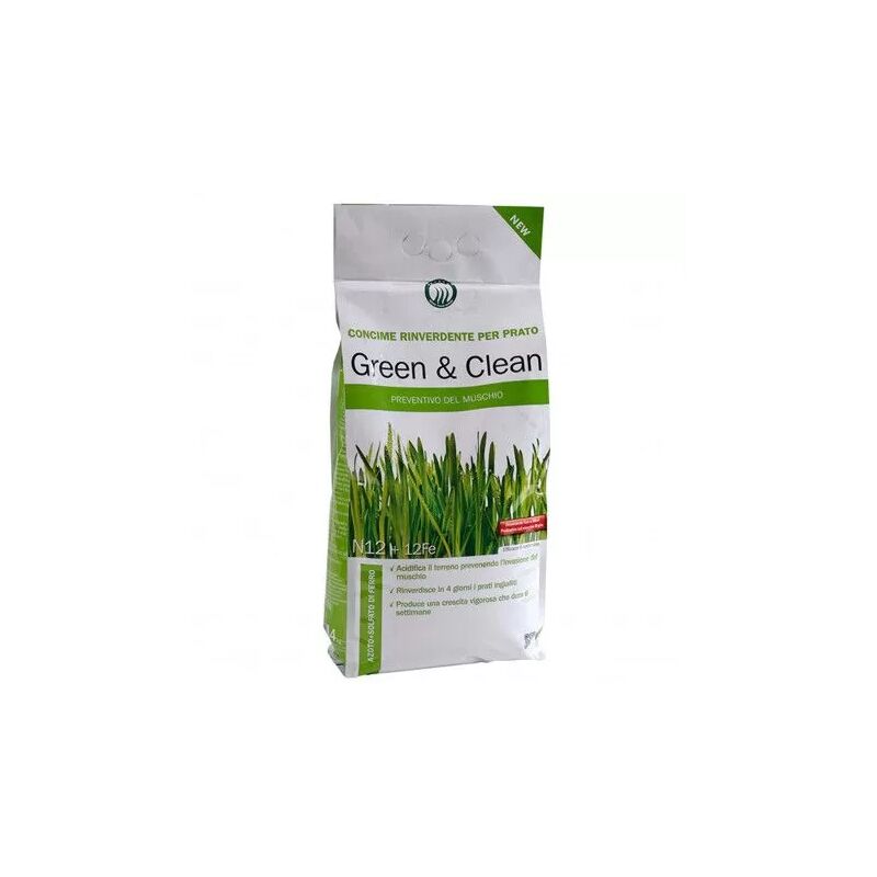 Herbatech - Green & Clean - Engrais vert et anti-mousse de 4 Kg