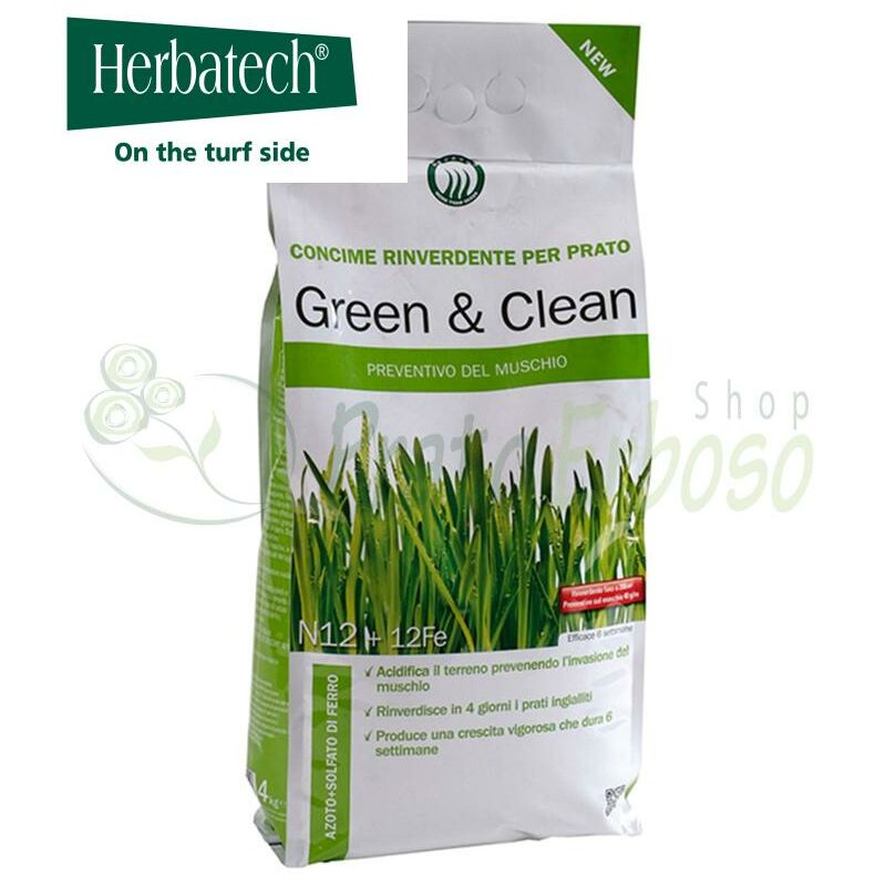 

Green & Clean - Fertilizante ecológico y anti-musgo de 4 Kg