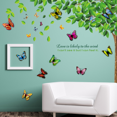 Green Falling Leaves - 120cm x 175cm