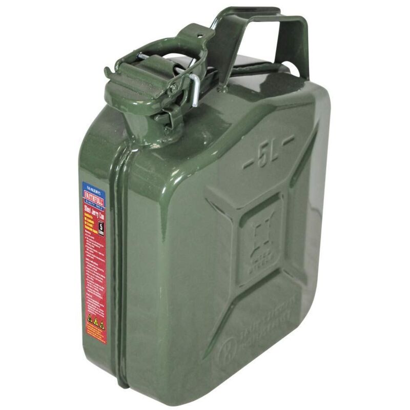Green Steel Jerry Can 5 litre FAIAUJERRY5 - Faithfull