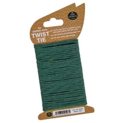 Green Jute Twist Tie