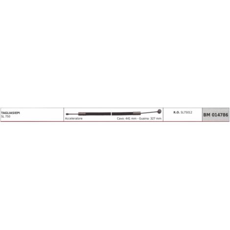 GREEN LINE câble accélérateur SL 750 câble taille-haie 441 mm gaine 327 mm