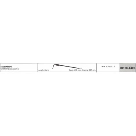 GREEN LINE câble d'accélération GT600D taille-haie câble 430 mm gaine 307 mm