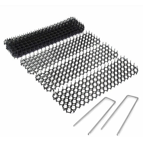 Green Mobility-10 pieces 1347 cm tapis antipoignardage, tapis anticoup de couteau, fournitures de protection des oiseaux de jardin, ave10 clous en forme de U