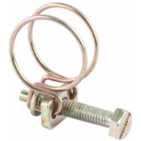 Green Mobility-10pcs Double Pinces pour Tuyaux Colliers de Serrage de Tuyau Réglable Serre-joints à Tuyaux Collier de Tuyau d'Eau Pince Clip en Acier Inoxydable (25mm（21-25）)