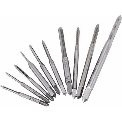Green Mobility-10Pcs Tarauds M1 à M3.5 de Filetage de Main de Machine en Acier à Grande Vitesse Taraudant le Taraudage à Haut Résistant à l'Usure de Vis