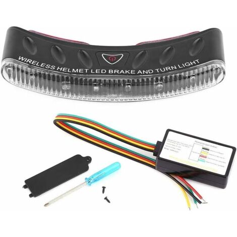 Green Mobility-12V sans fil LED moto clignotant feu stop lumière de sécurité.