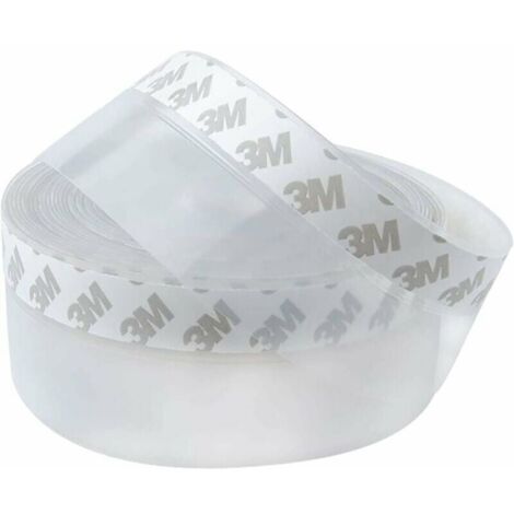 Green Mobility-2 pièces Bas de Porte Adhésif, 5M x 4,5CM Bande d'étanchéité Autoadhésive de Silicone pour Porte et Fenetre. Protection contre l 'eau, Protection contre les Insectes, Réduction du Bruit