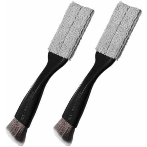 Green Mobility-2 pièces brosses de nettoyage de voiture Mini plumeau pour brosses de détails intérieurs automatiques d'évent de voiture