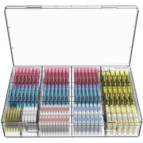 Green Mobility-210 pcs Cosses Electriques Souder Gaine Thermorétractable Terminaux Cuivre Electrique, Souder Joint Fil Cble Connecteur Retrait Thermique Soudures