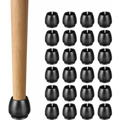 Green Mobility-24PCS Embout De Chaise, Protection Pied De Chaise, Bouchon Pied De Chaise, Bouchon Rond De Pied De Chaise, Pour Aux Tables, Chaises, Canapés (2.5CM)