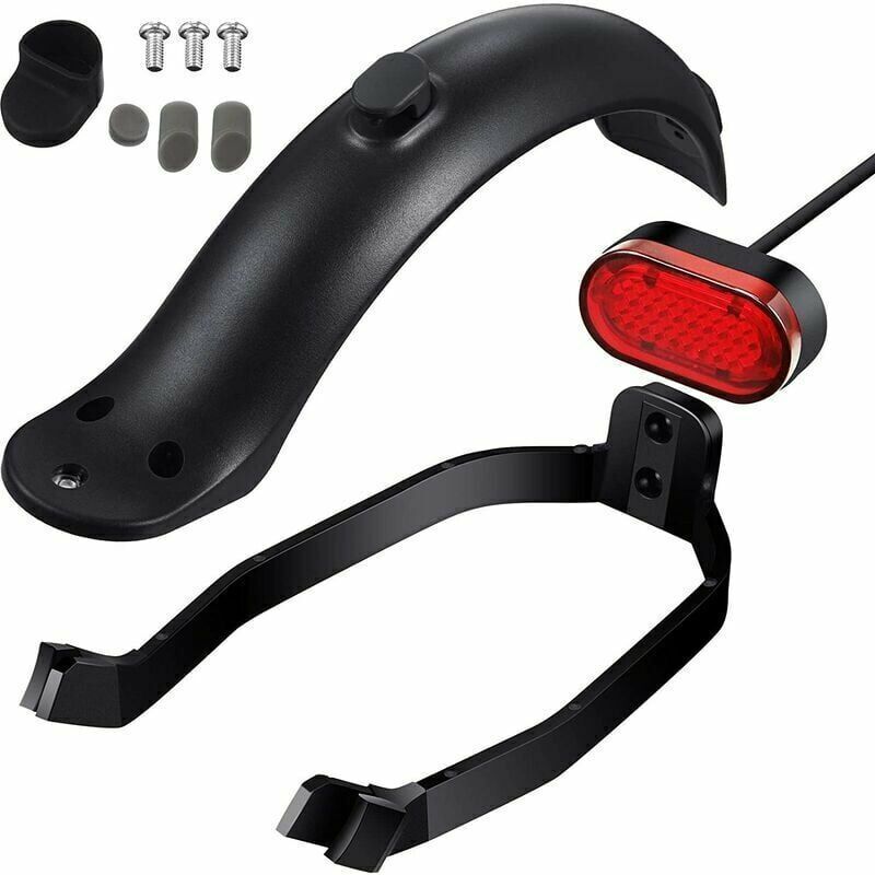 Green Mobility-3 Pièces Support de Garde-Boue Arrière Garde Boue Arrière et Feu Arrière Support de Feu Arrière pour Xiaomi M365/ M365 Pro Scooter