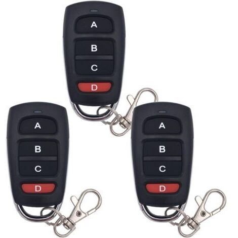 Green Mobility-3 pièces télécommande de porte de garage clonage télécommande 433 mhz télécommande universelle sans fil porte-clés Duplicateur