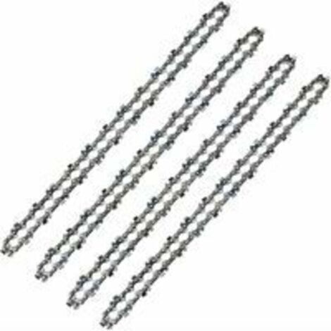 Green Mobility-52 Treibglieder-Kettensägekette, 3/8 LP-Teilung, 050 Gauge (1,3 mm), geringer Rückschlag, 4er-Pack 52 Treibglieder-Kettensägeketten für 14 Zoll (35 cm) Führungsschiene