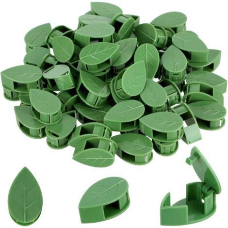 Green Mobility-60 clips muraux pour plantes avec adhésif acrylique, adaptés à la décoration intérieure et extérieure.