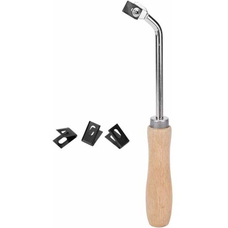 Green Mobility-Acier à rainurer le bois, outils de revêtement de sol pour couteau à rainurer, avec 3 lames de rechange pour rainures