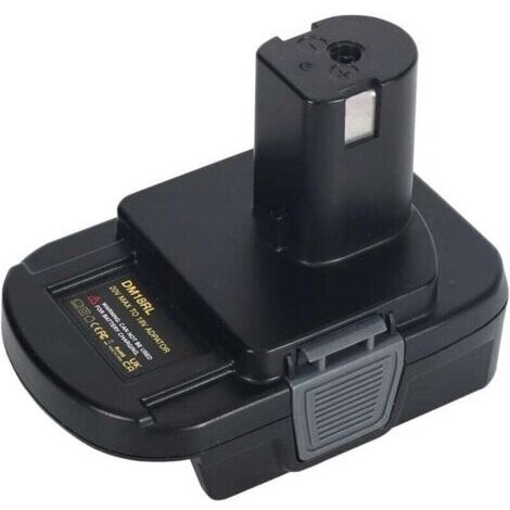Green Mobility-Adaptateur de batterie DM18RL pour outils électroportatifs sans fil Ryobi 18 V Lithium-Ion, compatible avec les batteries DeWalt et Milwaukee.
