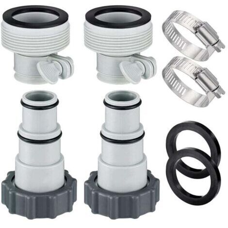 Green Mobility-Adaptateur de tuyau de piscine , kit de 8 adaptateurs, adaptateur de pompe 32 et 38 mm