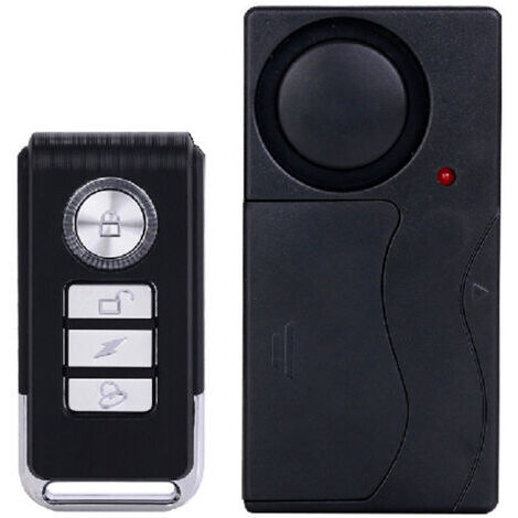 Green Mobility-Alarme de Moto de Vélo Anti-vol 105dB, Alarme de Capteur de Mouvement de Vibration de Sécurité sans Fil avec Télécommande pour Fenêtre de Porte de Véhicules de Voiture de Vélo