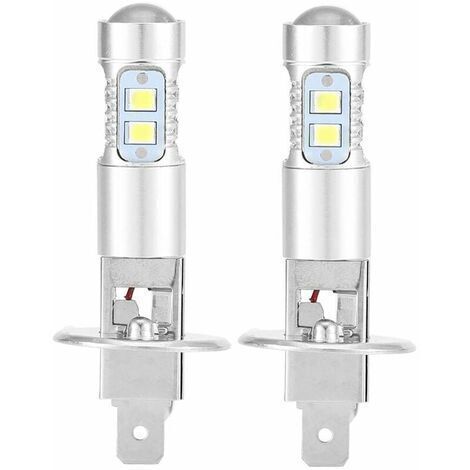 Green Mobility-Ampoules de phares, 2x H1 6000K Ultra White 100W Kit d'ampoules de phares à LED pour feux de croisement