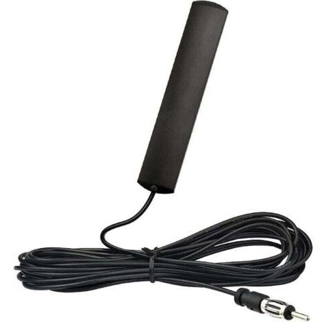 Green Mobility-Antenne radio  pour voiture, adaptateur pare-brise adhésif, prise DIN avec câble de 3 m, compatible avec voitures, camions, SUV, jeeps, radios FM/AM, amplificateurs et lecteurs HD.