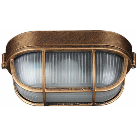 Green Mobility-Applique D'extérieur Lampe Murale Industrielle Rétro Lampe De Bateau Ovale hublot Lampe, elliptique Plafonnier Applique Éclairage Luminaire, Pour l’Intérieur et l’Extérieur E27