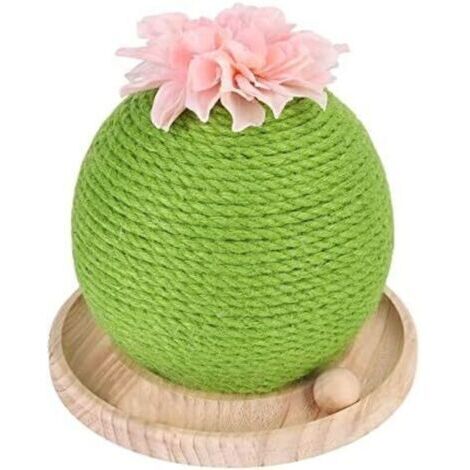 Green Mobility-Arbre à chat en lin , jouets et accessoires pour chats, tapis de toilettage pour chatons et chats adultes