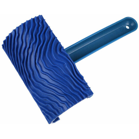Green Mobility-Articles de grain de bois bleu avepoignee, bois imitation de peinture murale, outils dessines a la main, papier peint d'art de peinture d'art de mur en relief