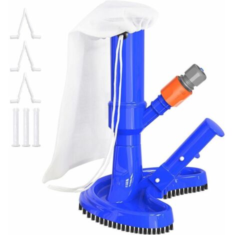 Green Mobility-Aspirateur de piscine avec brosse et sac - Kit de nettoyage pour piscine - Pour piscine hors sol, spa et fontaine - Aspirateur sous vide piscine