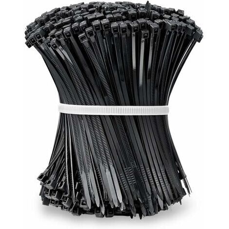 Green Mobility-Attaches De Câble, Collier De Serrage 100 MM X 2,5 MM, Attache Câble, Serre Câbles Rilsan Nylon, Colliers Serre-Cable 100MM, Noir, Lot De 1000 Pièces