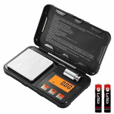 Green Mobility-Balance de Précision 0,001g/50g de Poids D'étalonnage, Balance de Cuisine Numérique, Balance de Poche, Balances de Bijoux Portable avec Affichage LCD avec Pincettes, Fonction Tare