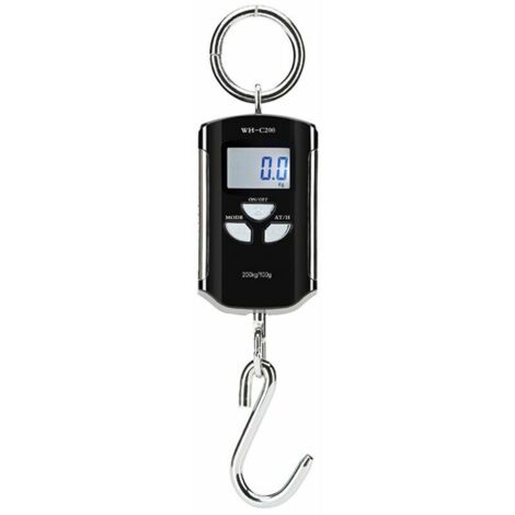 Green Mobility-Balance électronique pour grue de 200 kg Affichage numérique rétroéclairé LCD Balance électronique pour grue noire rouge livraison aléatoire (avec batterie correspondante)