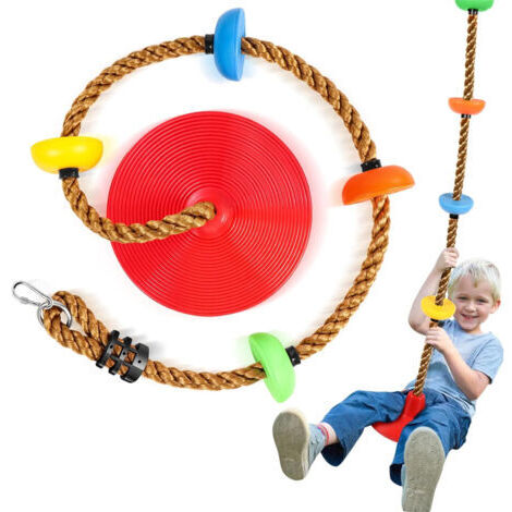 Green Mobility-Balançoire d'arbre à corde d'escalade avec plate-forme et siège de balançoire, accessoires de jeux extérieurs pour enfants