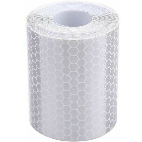 Green Mobility-Bande réfléchissante, Largeur de 5cm X Longueur de 3m, Automobile Moto réflecteurs de Camion de Tracteur de remorque, Avertissement de sécurité Avertissement (Blanc)