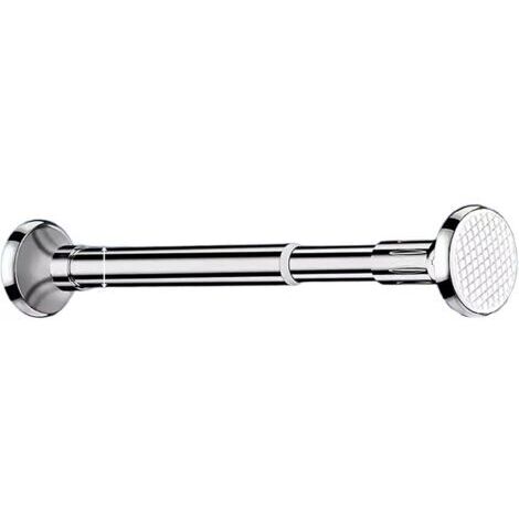 Green Mobility-Barre pour rideau de douche télescopique en acier inoxydable – Installation sans perçage – Longueur réglable 70-120 cm – Extrémités antidérapantes