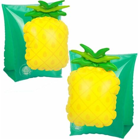 Green Mobility-Brassards de Natation Brassard Piscine Enfant Float, Convient aux Enfants de 2 à 6 Ans,Ananas