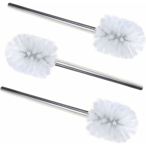 Green Mobility-Brosse de Nettoyage WC Salle de Bain Nettoyage Toilette Brosse tête Support INOX, 3Pcs Brosse WC