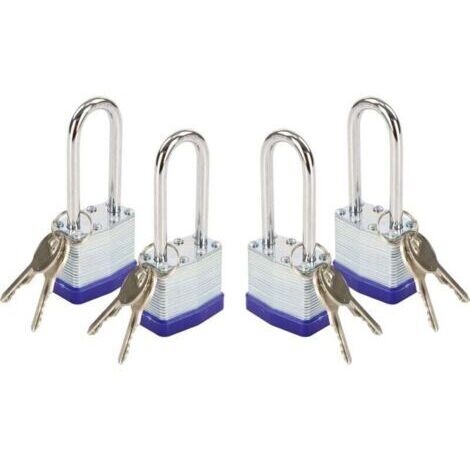 Green Mobility-Cadenas robuste en acier laminé avec crochet à clé de 40 mm de long, adapté aux portails, abris de jardin, boîtes à outils et armoires (avec clé).