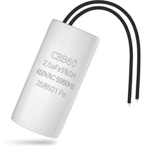 Green Mobility-CBB60 Condensateur 2.5uF 450V Condensateurs de Démarrage de Moteur